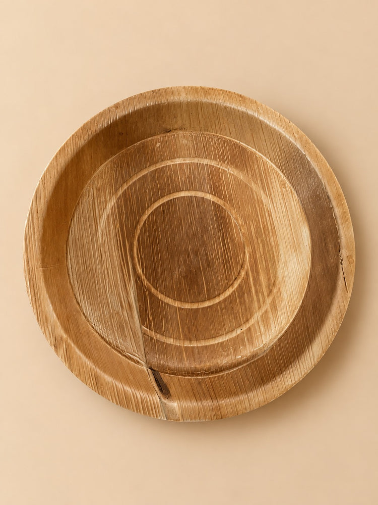 Round Areca Palm Plate