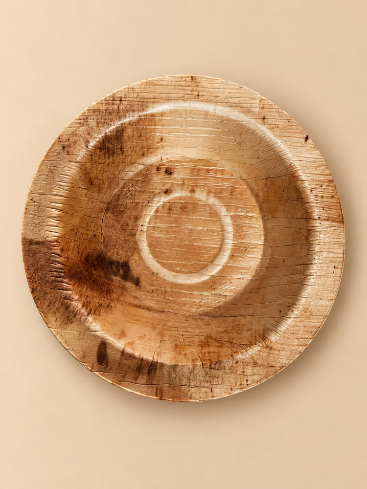 Round Areca Palm Plate